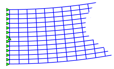 Intermediate deformed configurations of Example 1